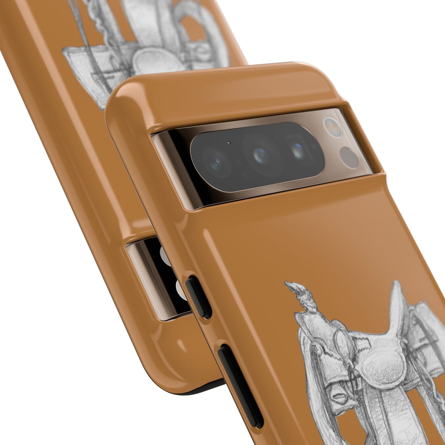 "Trail Dust and Saddle Leather" Brown Tough Case