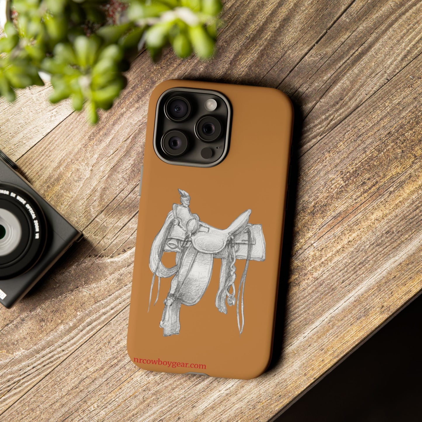 "Trail Dust and Saddle Leather" Brown Tough Case