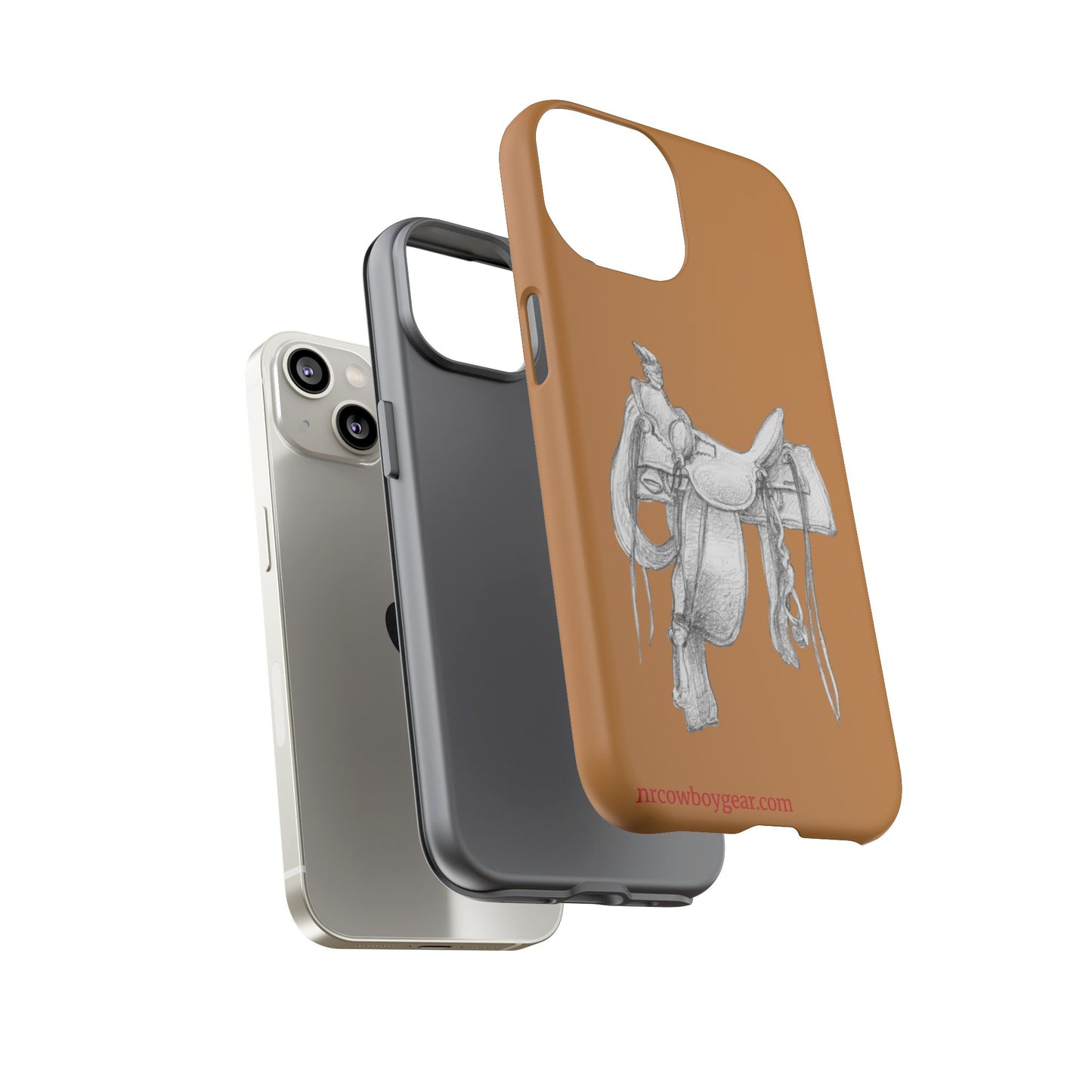 "Trail Dust and Saddle Leather" Brown Tough Case