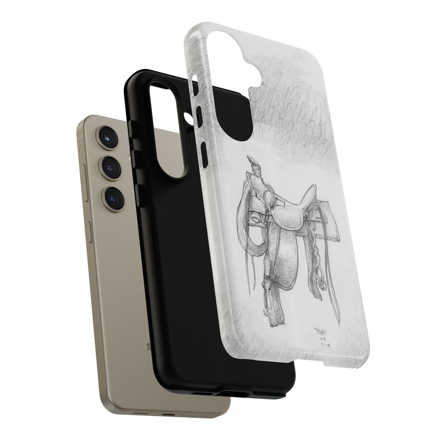"Trail Dust and Saddle Leather" Tough Case