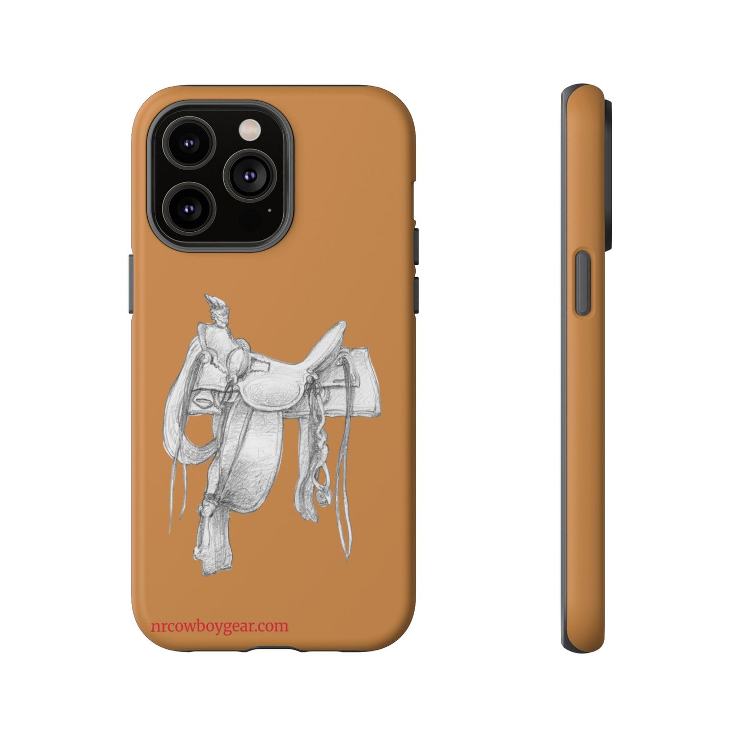 "Trail Dust and Saddle Leather" Brown Tough Case