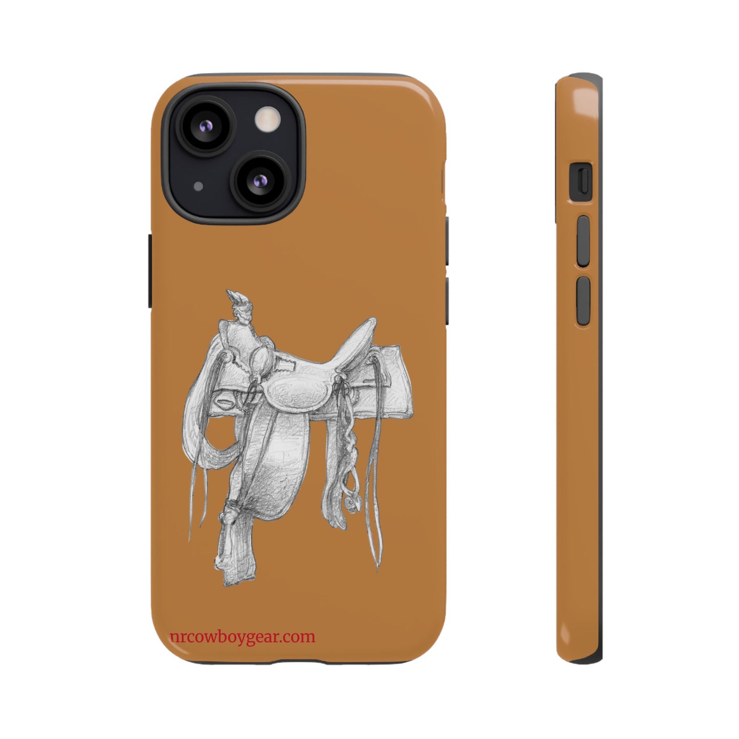 "Trail Dust and Saddle Leather" Brown Tough Case