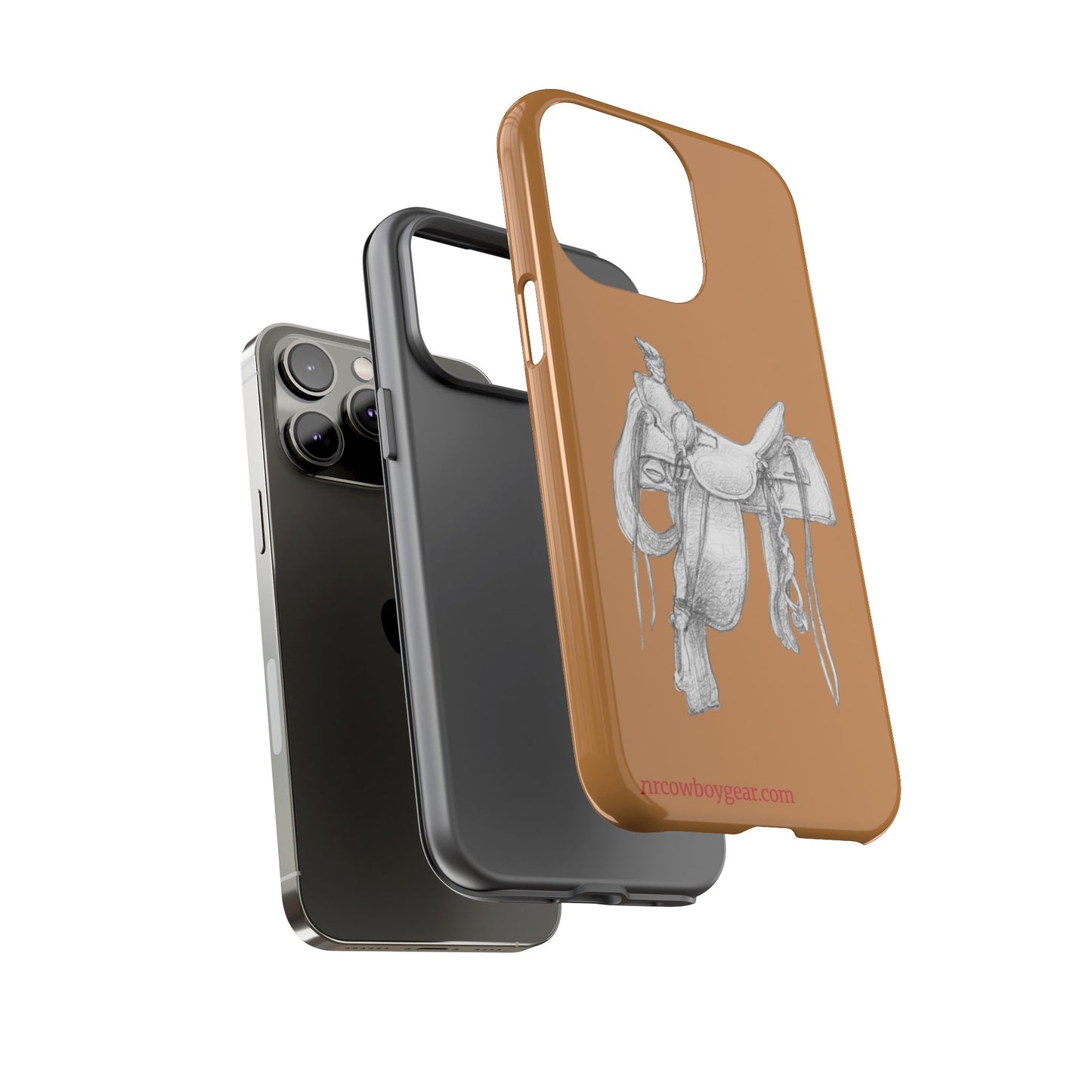 "Trail Dust and Saddle Leather" Brown Tough Case