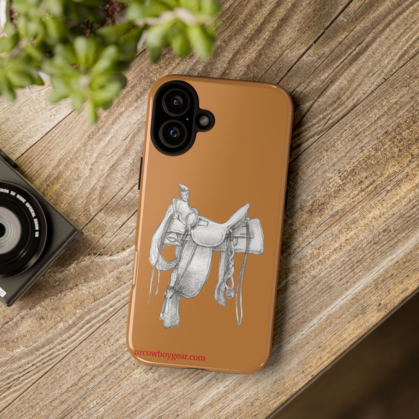 "Trail Dust and Saddle Leather" Brown Tough Case