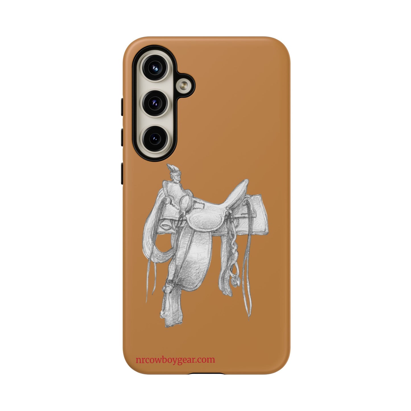 "Trail Dust and Saddle Leather" Brown Tough Case