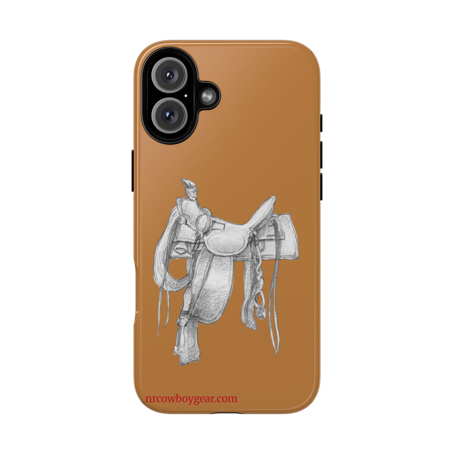 "Trail Dust and Saddle Leather" Brown Tough Case