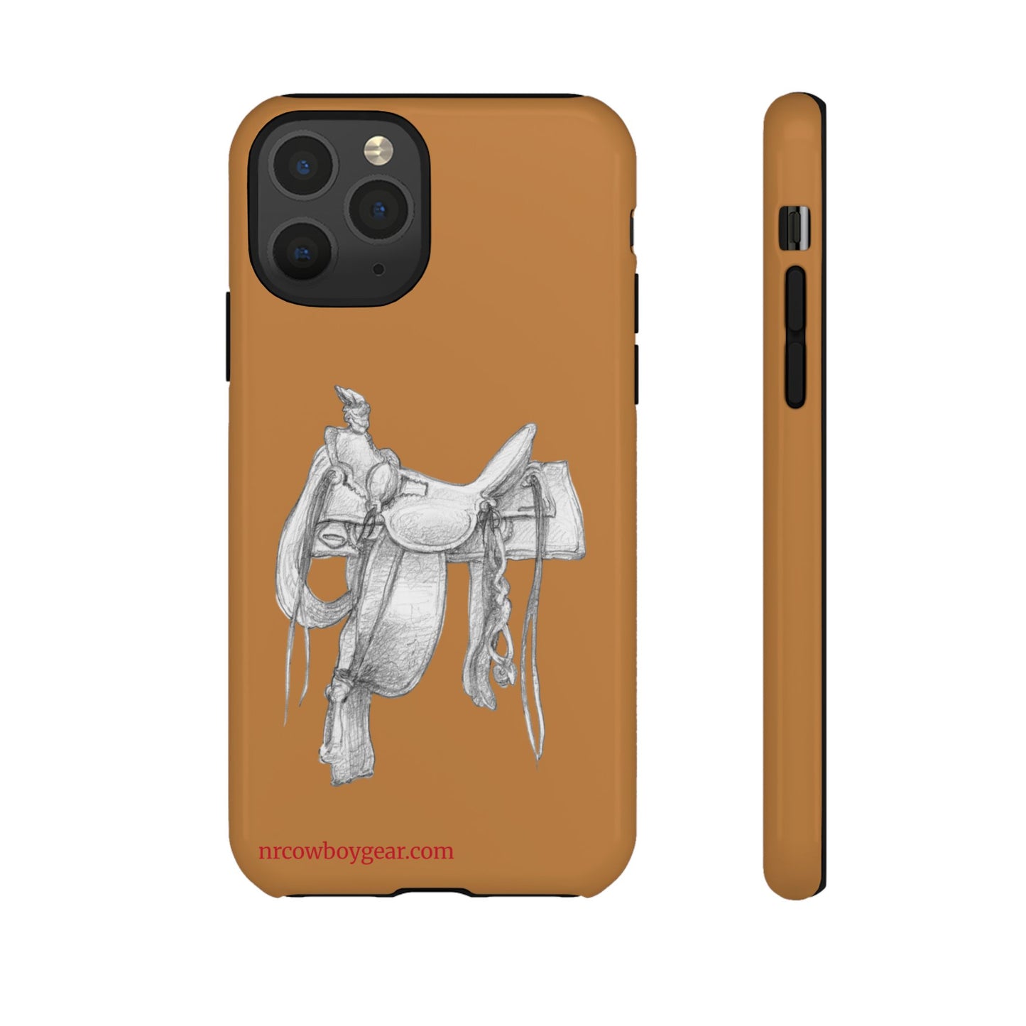 "Trail Dust and Saddle Leather" Brown Tough Case
