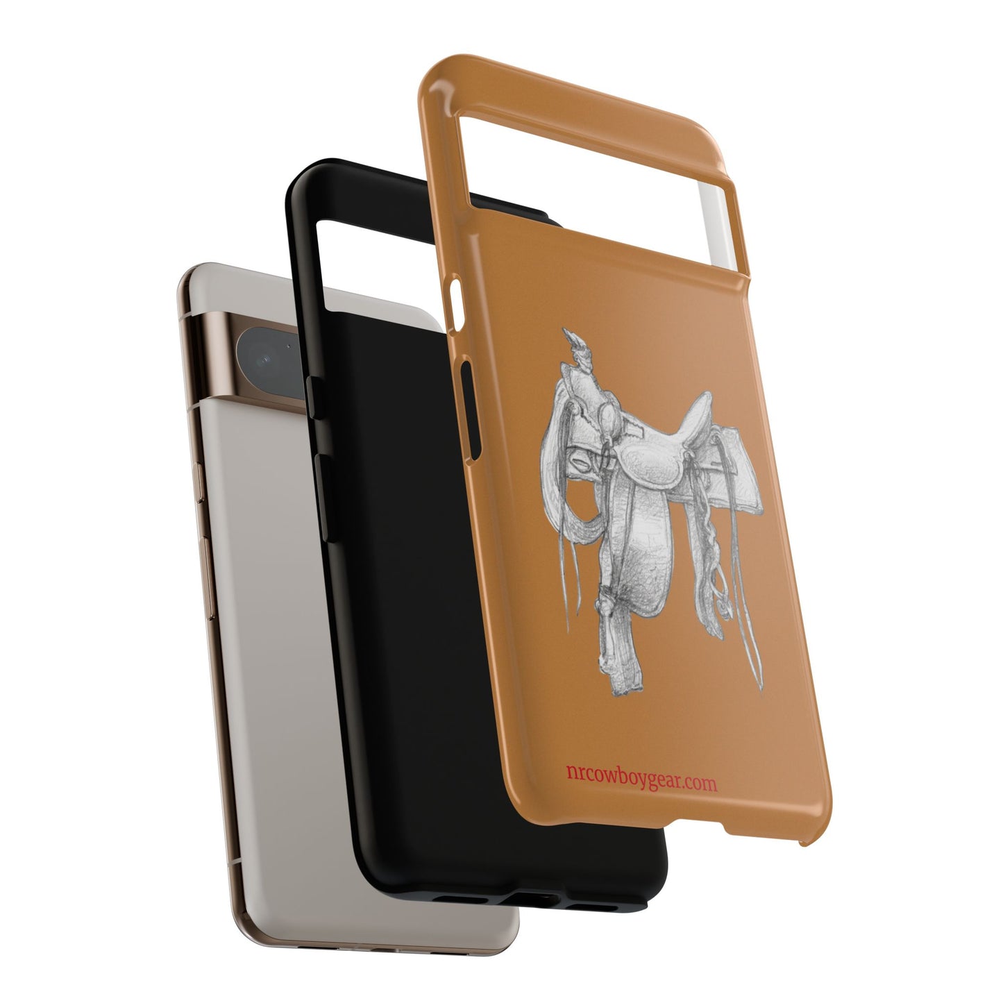 "Trail Dust and Saddle Leather" Brown Tough Case