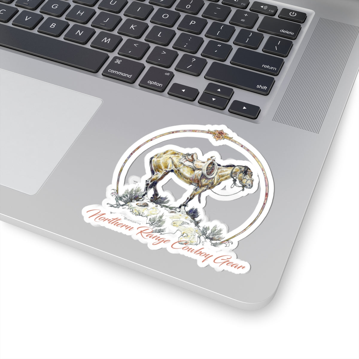 Western Cowboy Kiss-Cut Sticker
