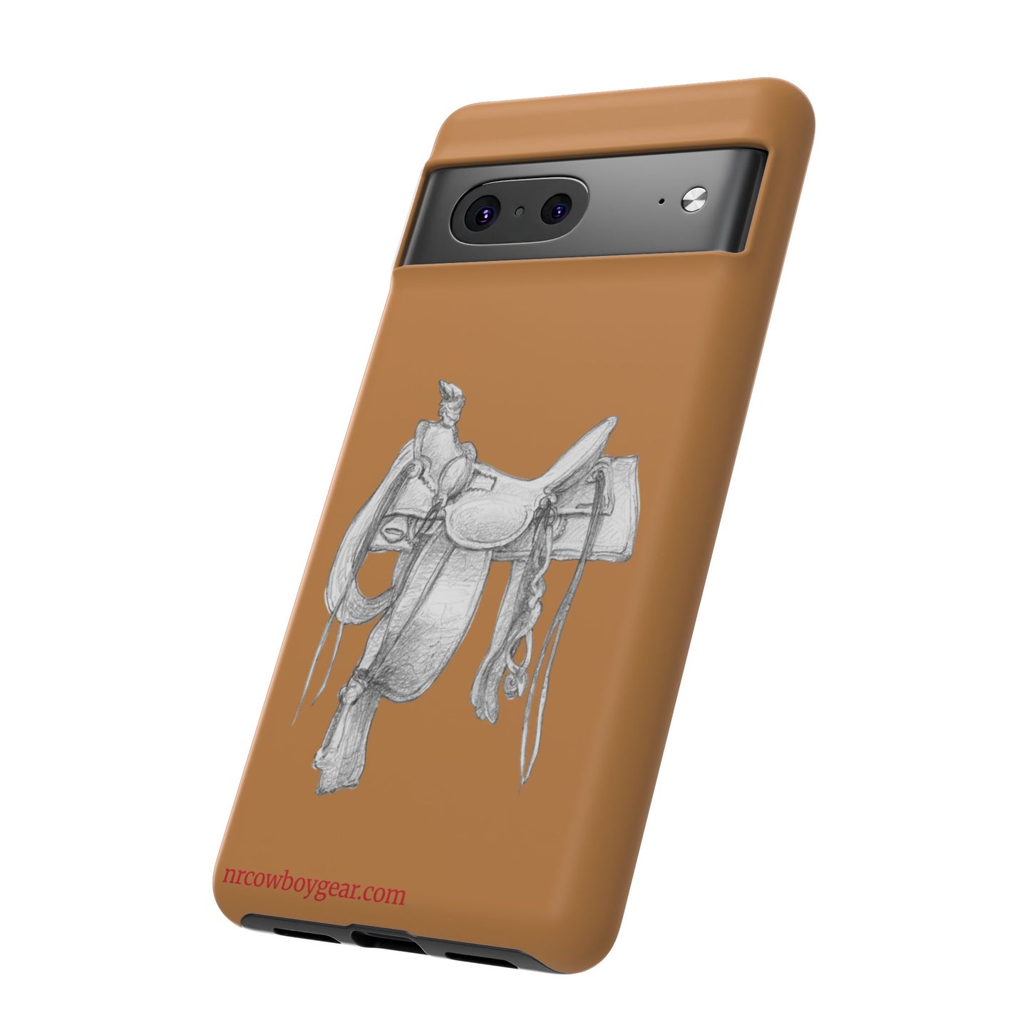 "Trail Dust and Saddle Leather" Brown Tough Case