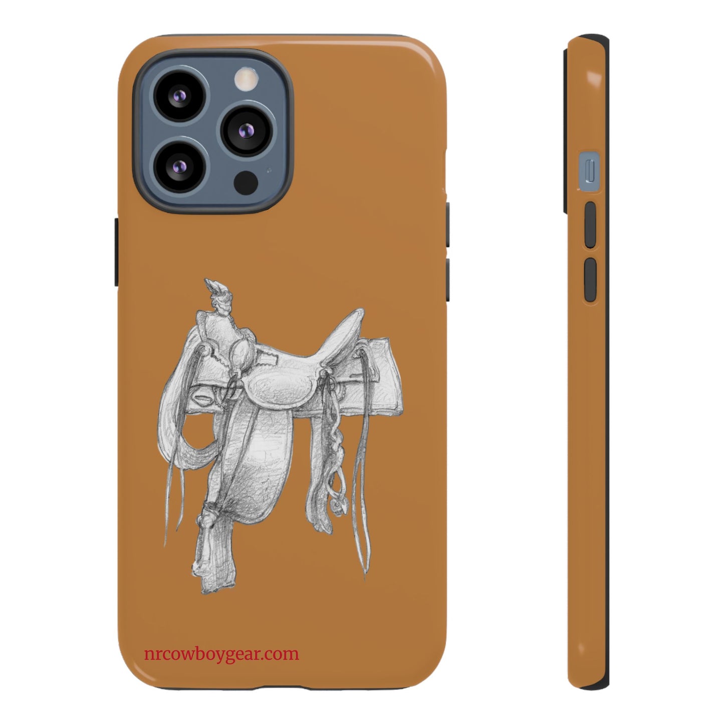 "Trail Dust and Saddle Leather" Brown Tough Case